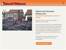 Tablet Screenshot of fietsenhalmiddenmeer.nl